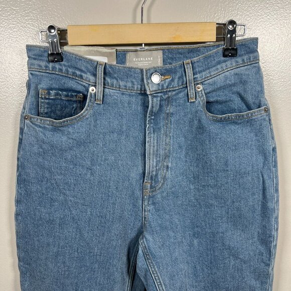 Everlane Original Cheeky Jeans Size 27 Straight Leg High Rise Light Wash Blue - Picture 4 of 10